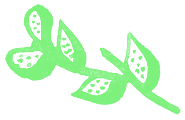 Hojas verdes decorativas